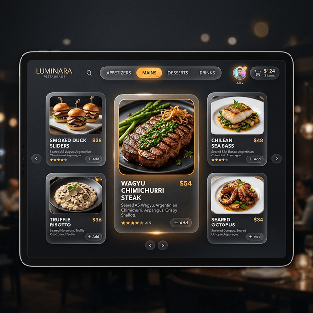 Food Menu Interface